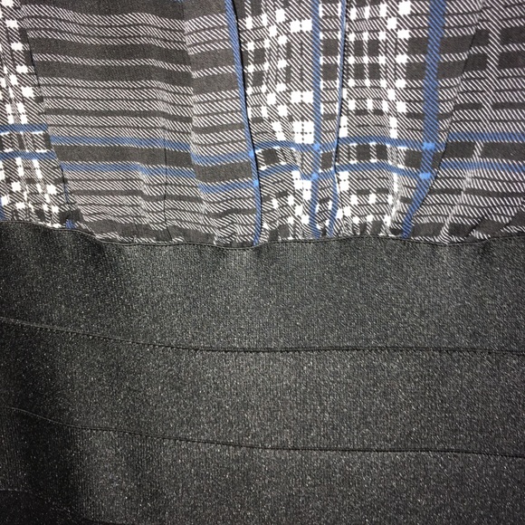 Cotton spandex dress with mesh top - Picture 3 of 3